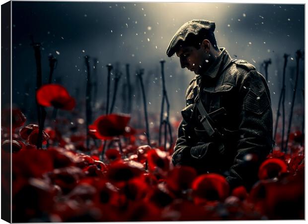 Lest We Forget Canvas Print by Steve Smith