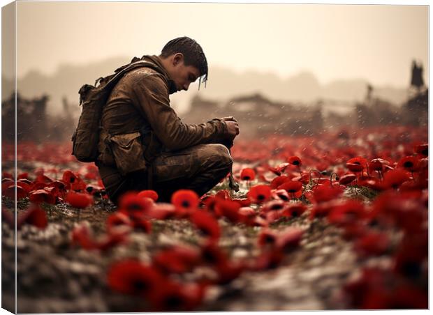 Lest We Forget Canvas Print by Steve Smith