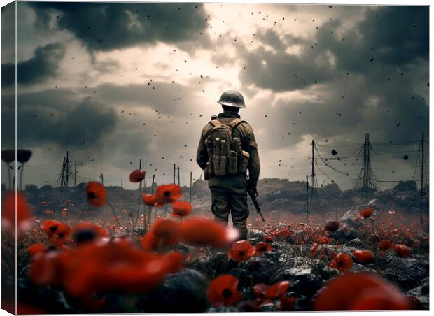 Lest We Forget Canvas Print by Steve Smith