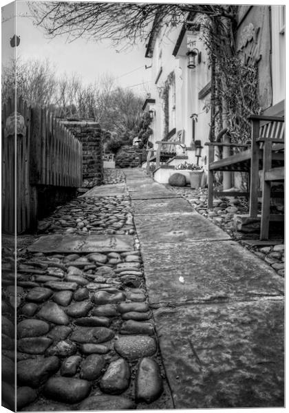 Robin Hoods Bay Cobbles Canvas Print by Steve Smith