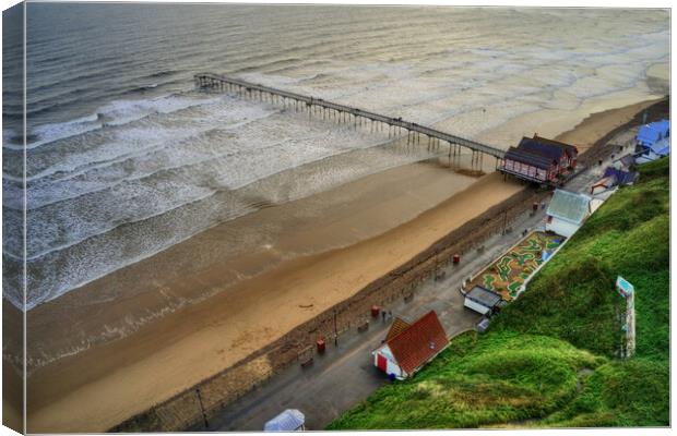 Saltburn by the Sea Canvas Print by Steve Smith