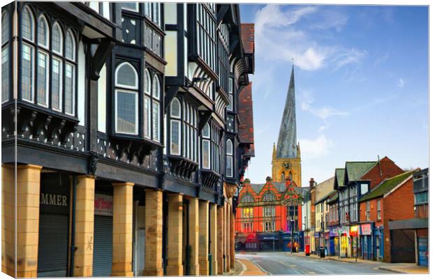 The Crooked Spire Chesterfield Canvas Print by Steve Smith