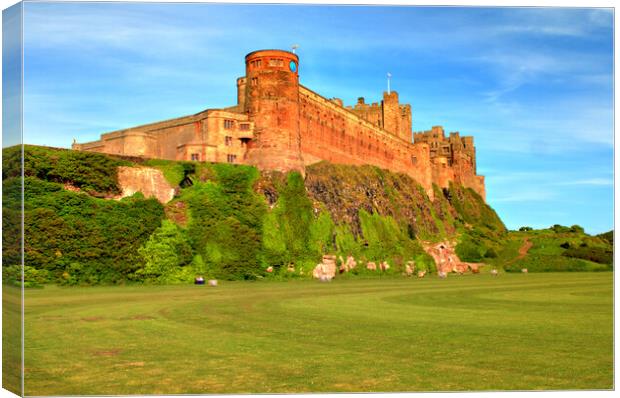 Bamburgh Castle Canvas Print by Steve Smith