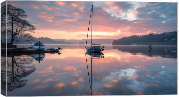 Windermere Lake District Canvas Print by Steve Smith