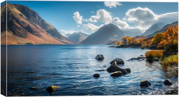 Wastwater Lake District Canvas Print by Steve Smith