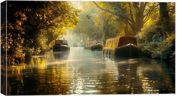 Canal Life Canvas Print by Steve Smith