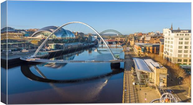 Newcastle Quayside Canvas Print by Steve Smith