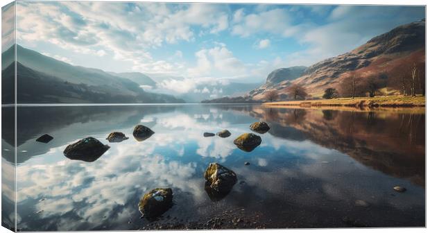 Ullswater Lake District Canvas Print by Steve Smith