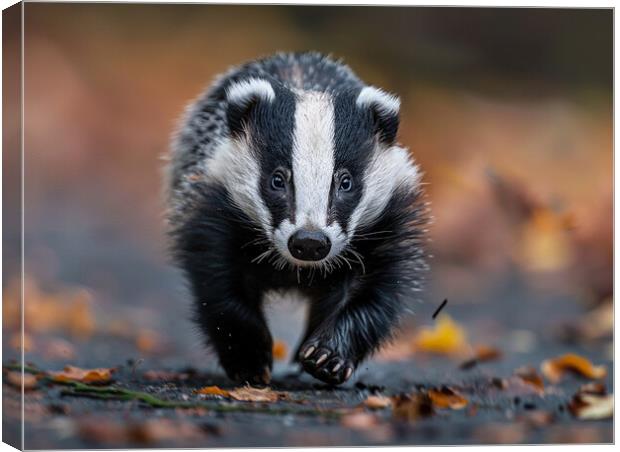 British Badger Canvas Print by Steve Smith