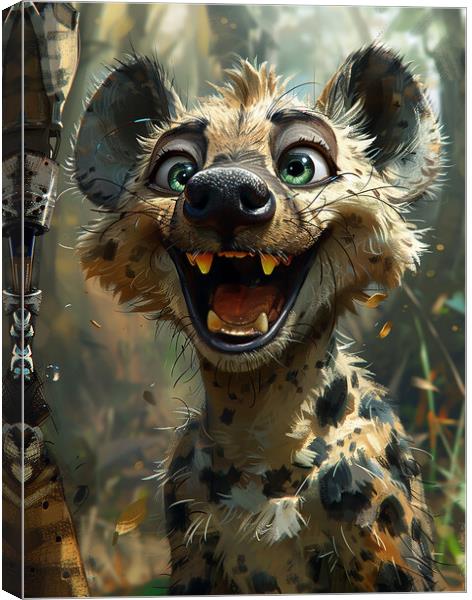 Harry The Hyena Canvas Print by Steve Smith