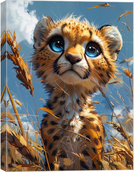 Charlie The Cheetah Canvas Print by Steve Smith