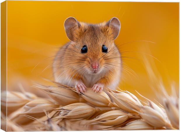 Harvest Mouse Canvas Print by Steve Smith