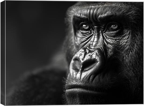 The Silverback Gorilla Canvas Print by Steve Smith
