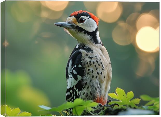 Greated Spotted Woodpecker Canvas Print by Steve Smith