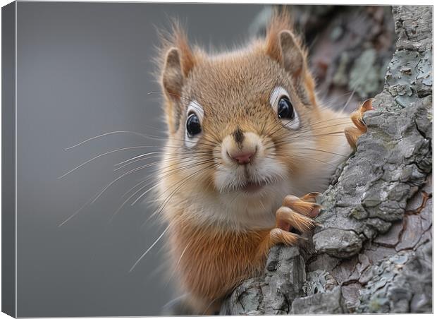 Red Squirrel Canvas Print by Steve Smith