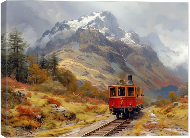 Snowdon Railway Canvas Print by Steve Smith