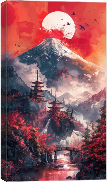 Mount Fuji Japan Art Canvas Print by Steve Smith