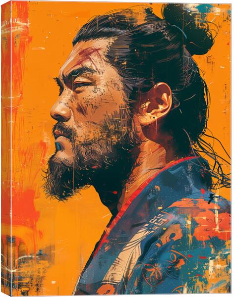 Sumo Wrestler Art Canvas Print by Steve Smith