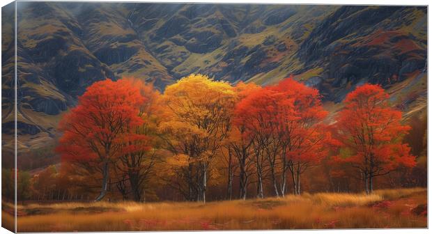 Autumn In Glencoe Canvas Print by Steve Smith