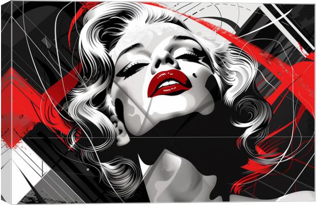 Marilyn Monroe Art Canvas Print by Steve Smith