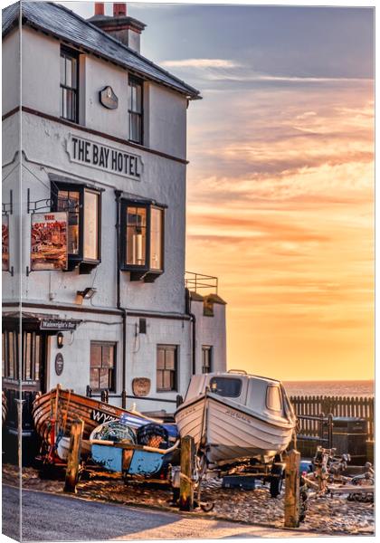 The Bay Hotel Robin Hoods Bay Canvas Print by Tim Hill