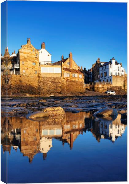 Robin Hoods Bay Reflections Canvas Print by Tim Hill