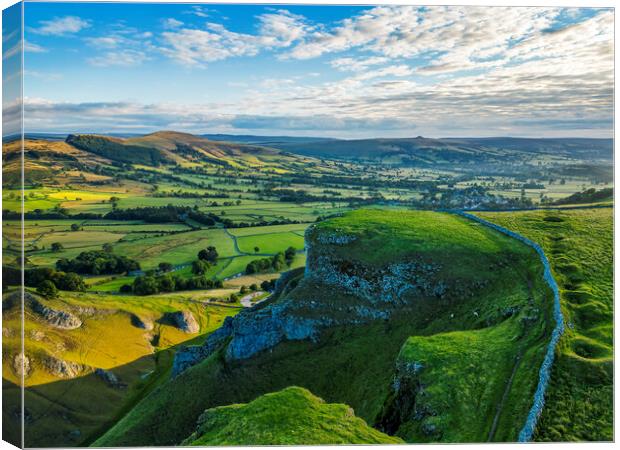 Hope Valley from Winnats Pass Canvas Print by Tim Hill
