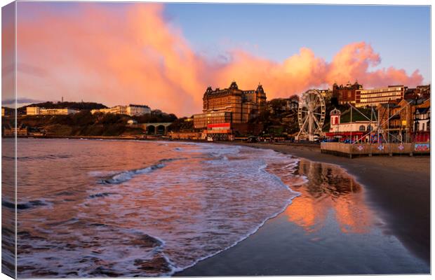 Scarborough South Bay Sunrise Canvas Print by Tim Hill