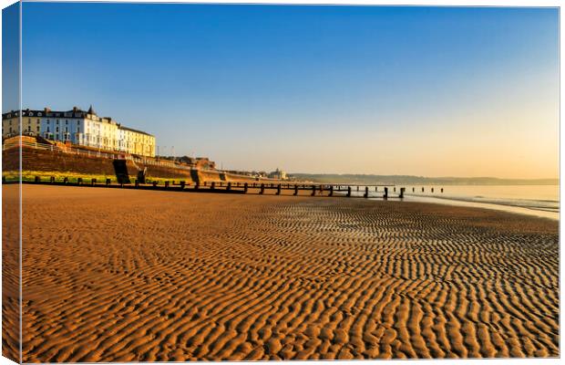 SunKissed Walk on the Yorkshire Coast Canvas Print by Tim Hill