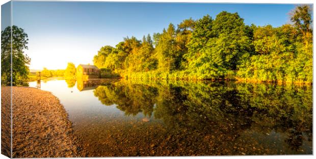 Linton Falls Hydro Yorkshire Dales Canvas Print by Tim Hill