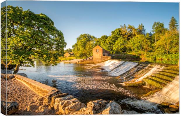 Linton Falls Hydro, Grassington Canvas Print by Tim Hill