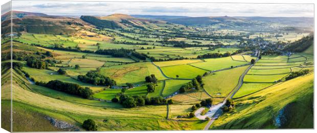 The Hope Valley Derbyshire Peak District Canvas Print by Tim Hill