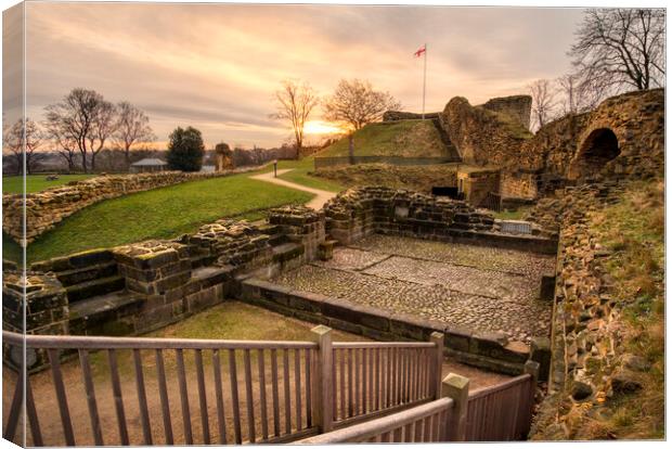Pontefract Castle Ruins, West Yorkshire Canvas Print by Tim Hill