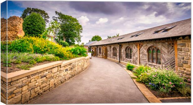 Pontefract Castle Cafe and Visitor Centre Canvas Print by Tim Hill
