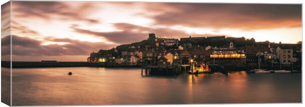Whitby Panoramic Canvas Print by Tim Hill