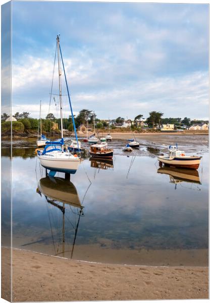 Abersoch Harbour Scene Canvas Print by Tim Hill