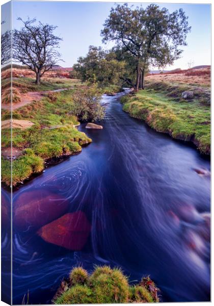 Burbage Brook Padley Gorge Canvas Print by Tim Hill