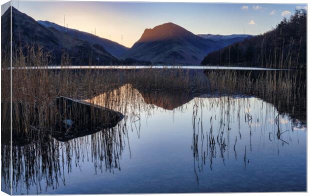 Sunrise over Fleetwith Pike Canvas Print by Tim Hill