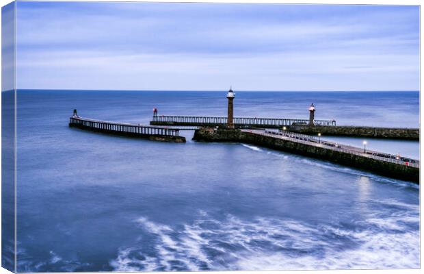Whitby Seascape Canvas Print by Tim Hill