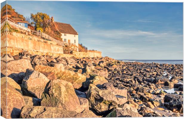 Runswick Bay Cottage Canvas Print by Tim Hill