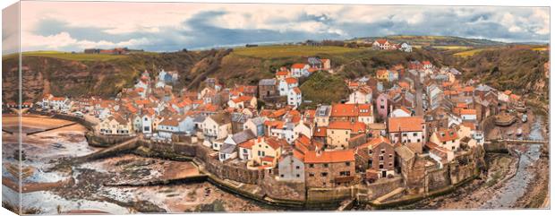 Quaint Charm of Historic Staithes Canvas Print by Tim Hill