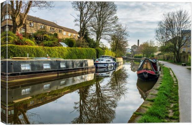 Skipton Leeds Liverpool Canal Canvas Print by Tim Hill