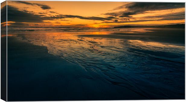 Filey Beach Sunrise Canvas Print by Tim Hill