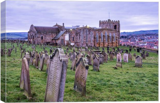Church of St Mary Whitby Canvas Print by Tim Hill
