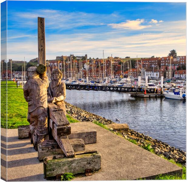 The Legacy of Whitbys Boat Builders Canvas Print by Tim Hill