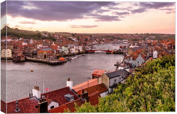 Whitby Swing Bridge North Yorkshire Canvas Print by Tim Hill