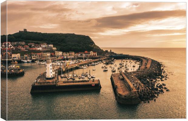 Scarborough from Above Canvas Print by Tim Hill