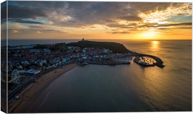 Scarborough Sunrise from Above Canvas Print by Tim Hill
