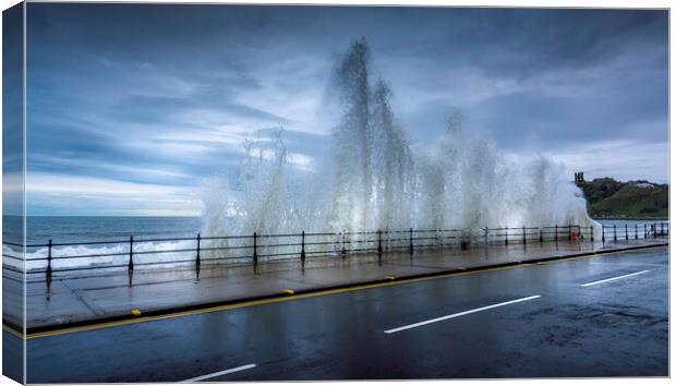Majestic Fury of Scarborough Seas Canvas Print by Tim Hill