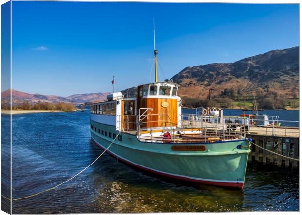 Ullswater Steamers Lady Wakefield Canvas Print by Tim Hill